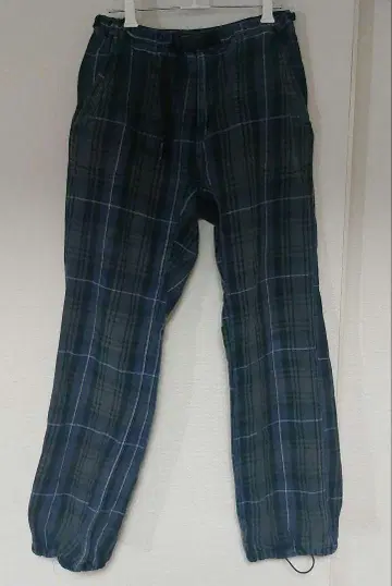 AIGLE 에이글 체크 무늬 아웃도어 팬츠 M