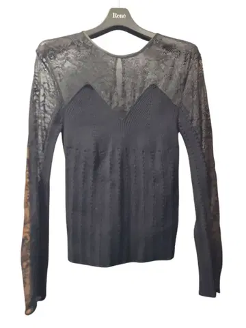 FRAY I.D 블랙 긴팔 티셔츠 M