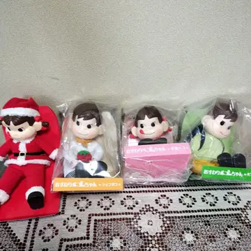 [ 미사용 새상품 ] 앉은 페코짱, 앉은 포코짱 인형 4개 세트