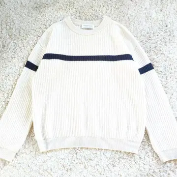 새상품급 TOMORROWLAND tricot 니트 스웨터 스트라이프 XS