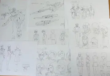 신 기동전기 건담 W 설정 자료 제작 자료 약 270매