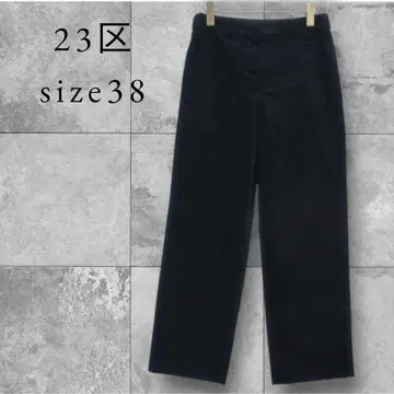 23구 와이드 팬츠 사이즈 38 다크 네이비