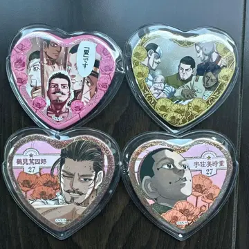 골든 카무이 사랑입니다 캔뱃지 4개 세트