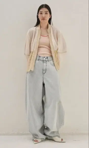 택 포함 미사용 ZARA HIGH RISE WIDE REG 34 사이즈