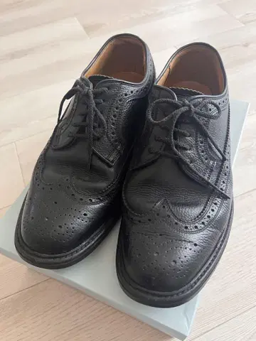 REGAL 리걸 윙 칩 주름 가죽 레이스업