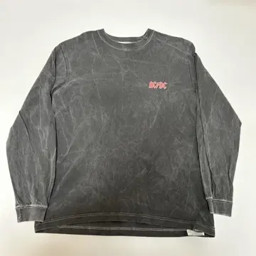 AC/DC 롱 슬리브 티셔츠 긴팔 티셔츠