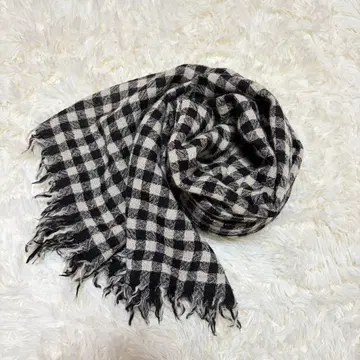 SHIPS 쉽스 깅엄 체크 대형 스톨 머플러
