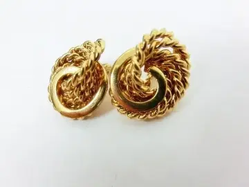 모네 골드 귀찌 트위스트 디자인 빈티지