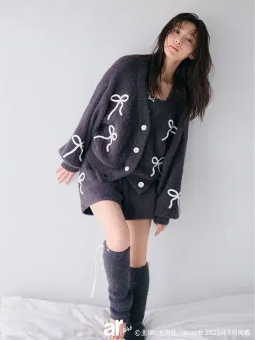 gelato pique HALLOWEEN 리본 페더 가디건