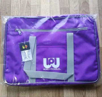 월드 페가수스 스쿨백 구형 보라색 와펜