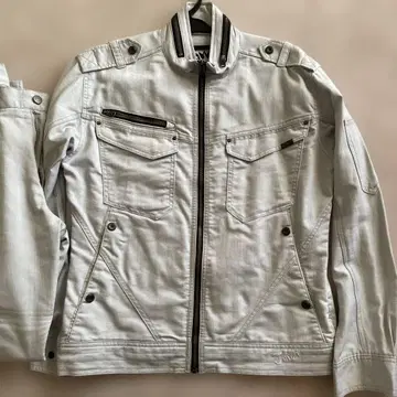 Jawin 52600 실버 L 사이즈 점퍼 작업옷