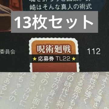 TVLife 주술회전 응모권