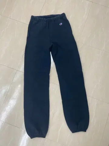 챔피언 리버스 위브 빨간색 택 USA 네이비 스웨트 팬츠