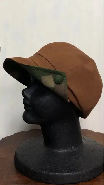 패션 여성용 핸드메이드 모자 헌팅 캡 카멜 그린