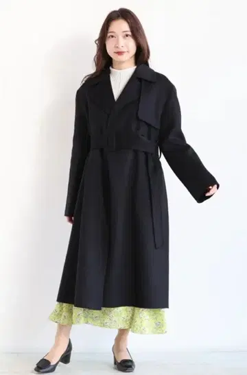 띠어리 롱 코트 네이비 컬러 S 사이즈