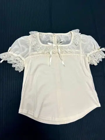 Angelic Pretty 티셔츠 반팔 아이보리