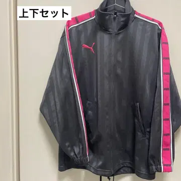 PUMA 저리 상하의 세트 핑크 그레이