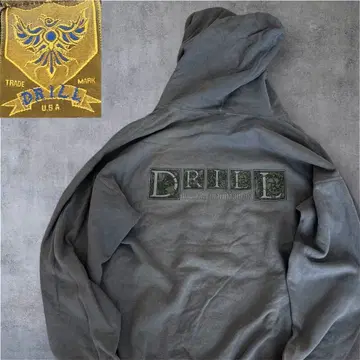 USA DRILL 그레이 후드티 90s L 사이즈 Y2K