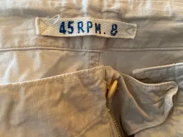 45RPM 화이트 캐주얼 팬츠 사이즈 4