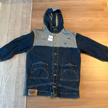 RODEO CROWNS 후드 부착 데님 자켓 택 포함 새상품