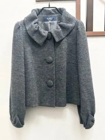 엠즈 그레이시 개더 옷깃 숏코트 38