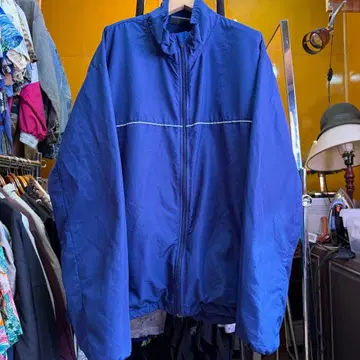 미국 빈티지 의류 fitness gear 나일론 자켓 네이비