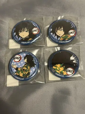 토미오카 기유 귀멸의 칼날 ufotable 카페  캔뱃지 세트