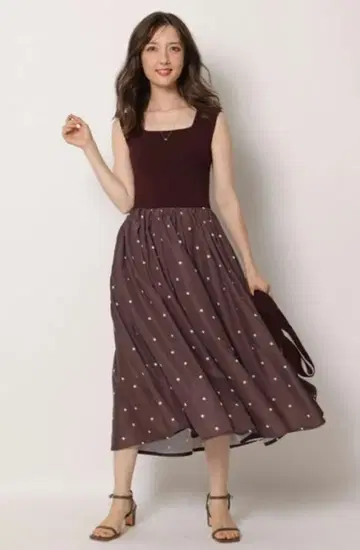 [ 새상품 ] 아푸와이저 리셰 도트 타프타 도킹 원피스