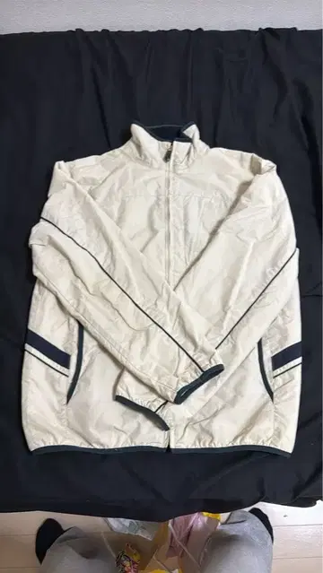 NAUTICA 아이보리 집업 나일론 자켓 M