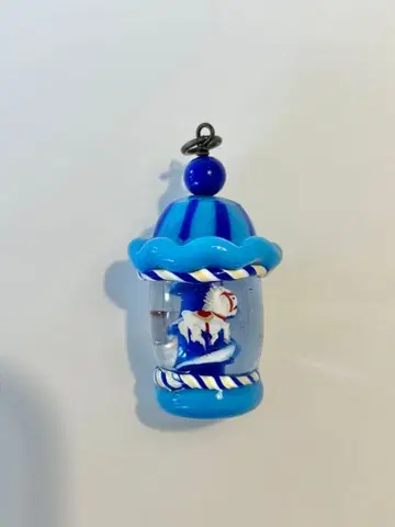 유리 회전목마 펜던트 목걸이