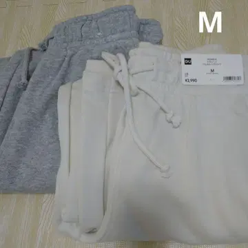 GU 맨투맨 배럴 레그 팬츠 M 2장 세트