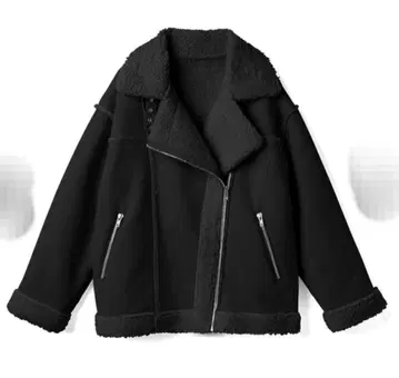 GRL 에코 무스탕 라이더 자켓 M 사이즈