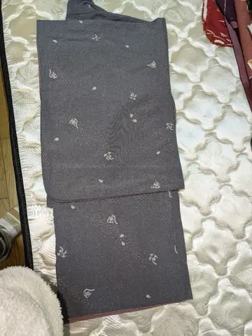 그레이 꽃무늬 코몬 기모노 워셔블 기모노