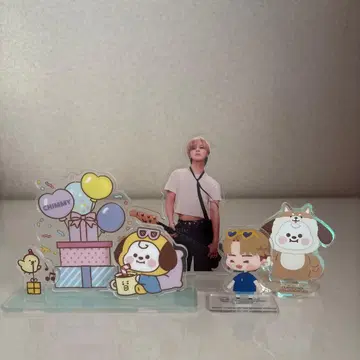 BTS 지민 BT21 치미 아크릴 스탠드 세트