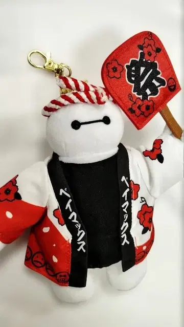 디즈니 스토어 베이맥스 여름 축제 봉제 인형 키링