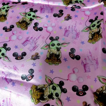 그로구 만달로리안 조각 원단 미키 디즈니