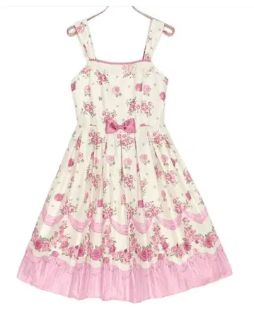 플러스 사이즈 에밀리 템플큐트 프릴 Rose 슬리브리스 원피스