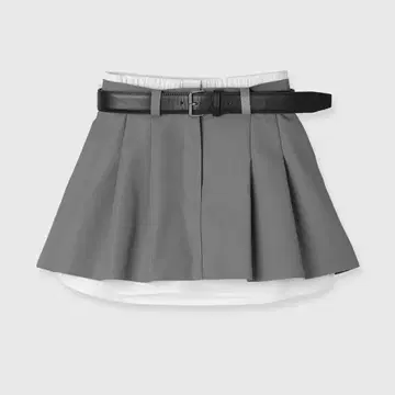 eimy istoire 레이어드 플리츠 미니 스커트 그레이 S