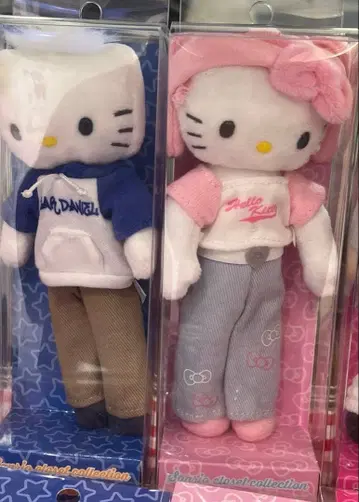 산리오 옷장 컬렉션 헬로키티 마스코트 2세트