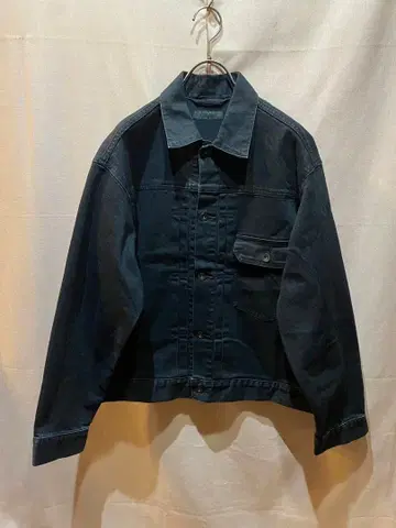 유니클로 블랙 데님 자켓 블랙 G 1st 타입