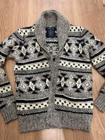 AMERICAN EAGLE 기하학 패턴 니트 가디건 XS/TP