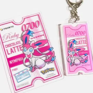 포켓몬 PRONTO 프로토 님피아 아크릴 키링 클리어 카드