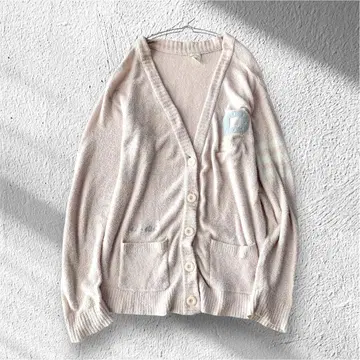 [ 젤라또피케 ] 룸웨어 가디건 와펜 풀 버튼 V 넥 F