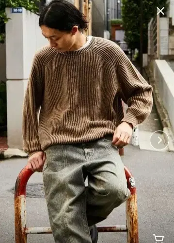 FREAK'S STORE/피그먼트 다이 크루넥 니트