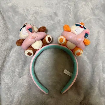 칩과 데일 봉제 인형 머리띠