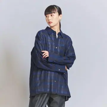 오가닉 코튼 체크 셔츠