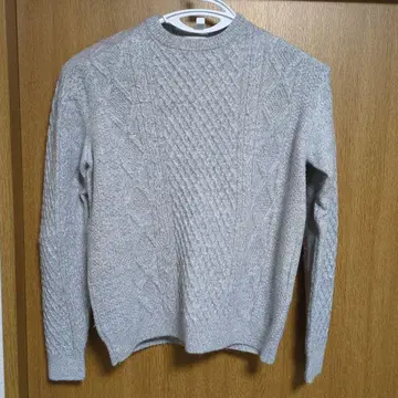SHIPS 케이블 니트 그레이 스웨터