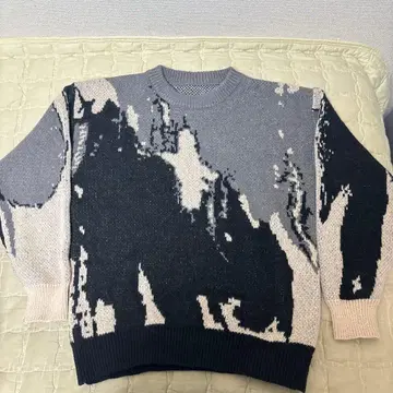 크루넥 니트 스웨터