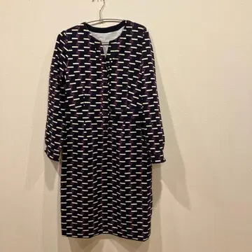 패턴 긴팔 원피스 사이즈 7 [작은 체구 추천]