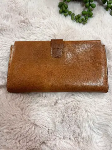 브라운 가죽 장지갑